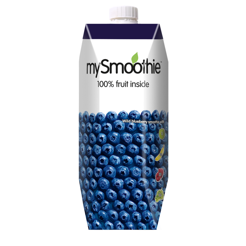 Wild Blueberry 750 ml fra mySmoothie